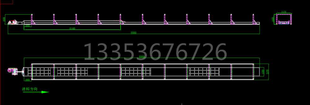多規(guī)格吊掛式平面往復(fù)篩結(jié)構(gòu) 多規(guī)格吊掛式平面往復(fù)篩結(jié)構(gòu)